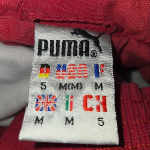 Vintage Puma Mens Medium Tracksuit Jacket Coat Nylon Soccer Spellout Patriotic. - Picture 2 of 15